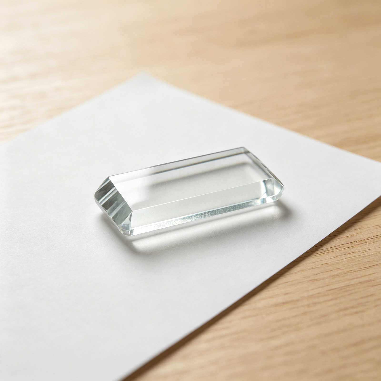 2Pcs Clear Glass Paperweight D - Book Weight Glass recension och pris