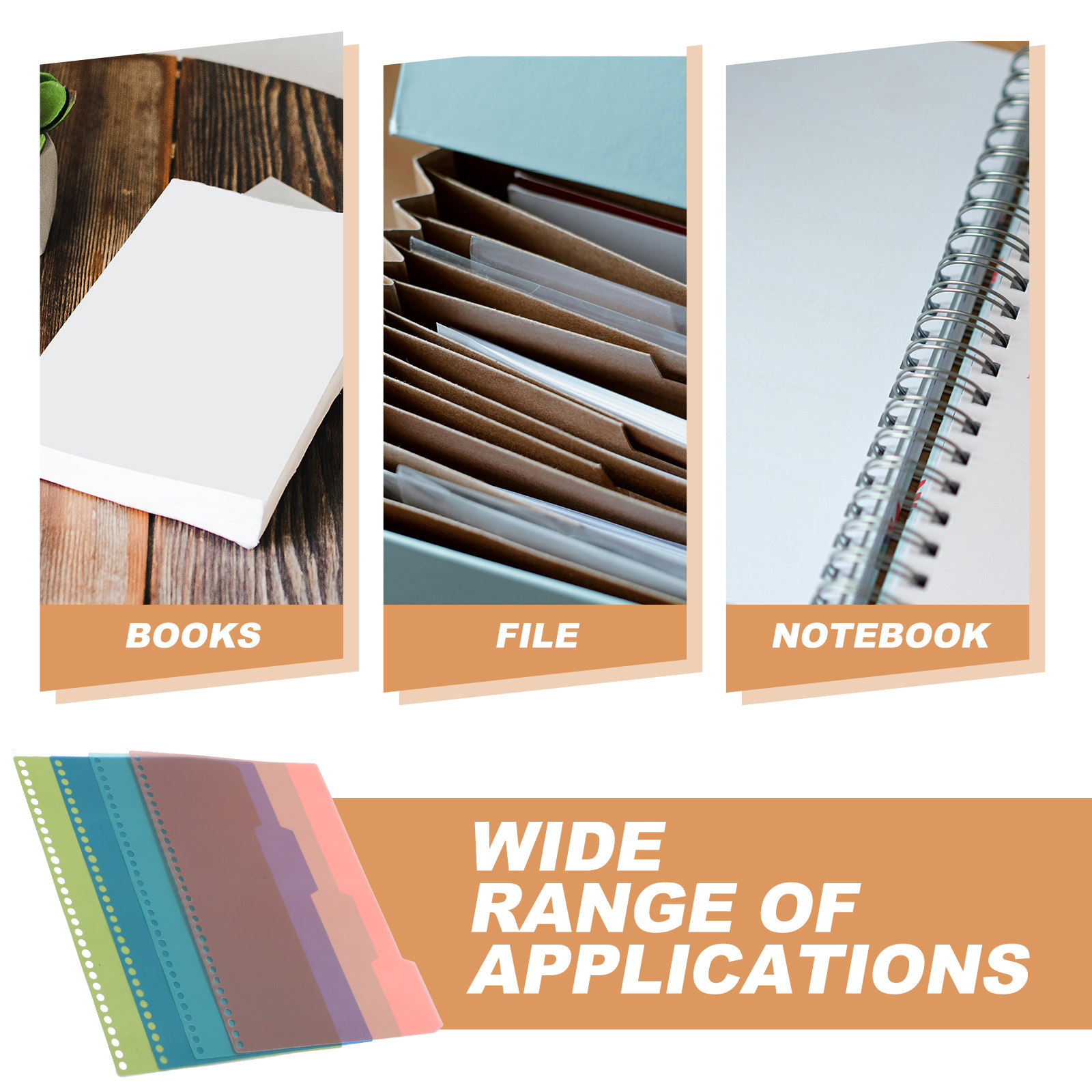 4Sets Plastic Index Dividers f - Tab Divider A4 recension och pris