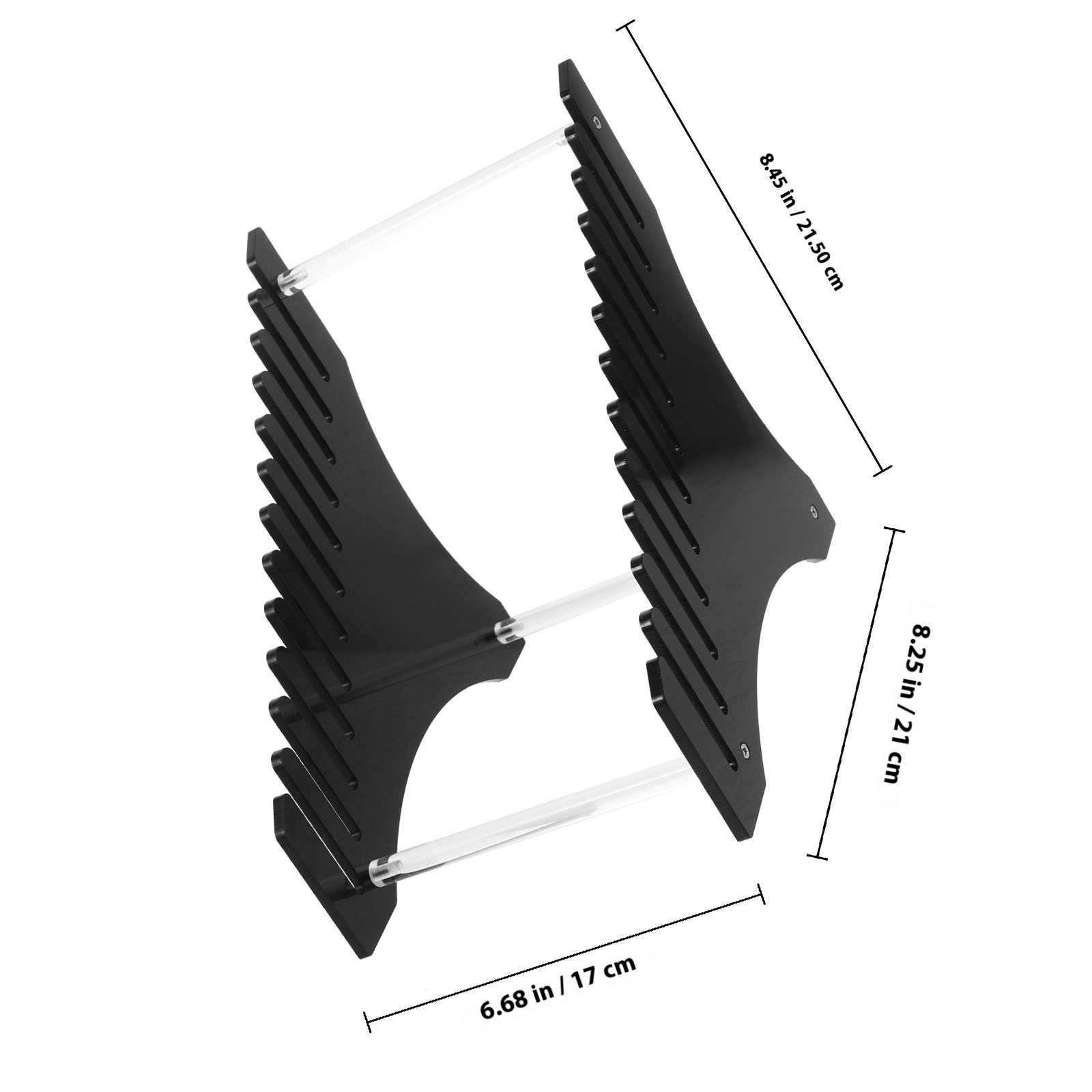 Multi-Layer Acrylic Record Dis - Magazine Holder Rack recension och pris
