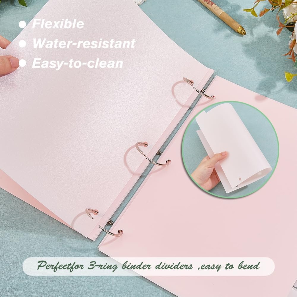 16 Sheets 3 Ring A4 Pink Binde - Tab Divider A4 recension och pris