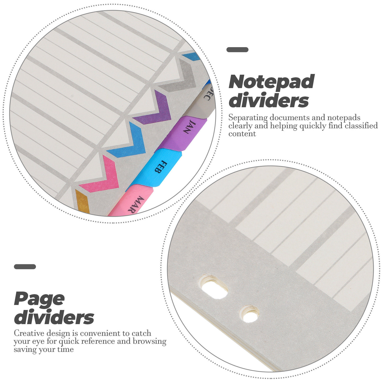 12Sheets Index Dividers Binder - Tab Divider A4 recension och pris