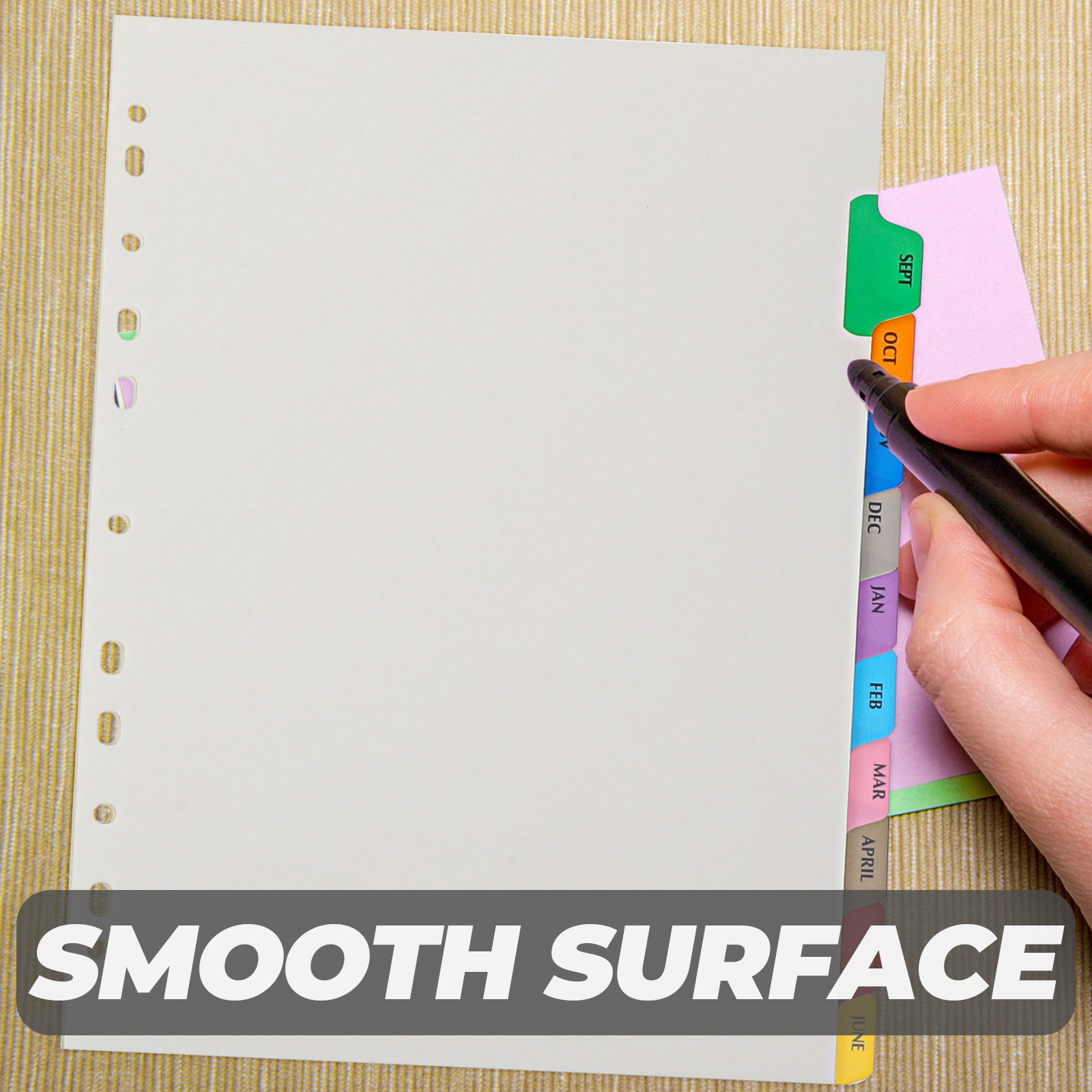 12Sheets Index Dividers Binder - Tab Divider A4 recension och pris