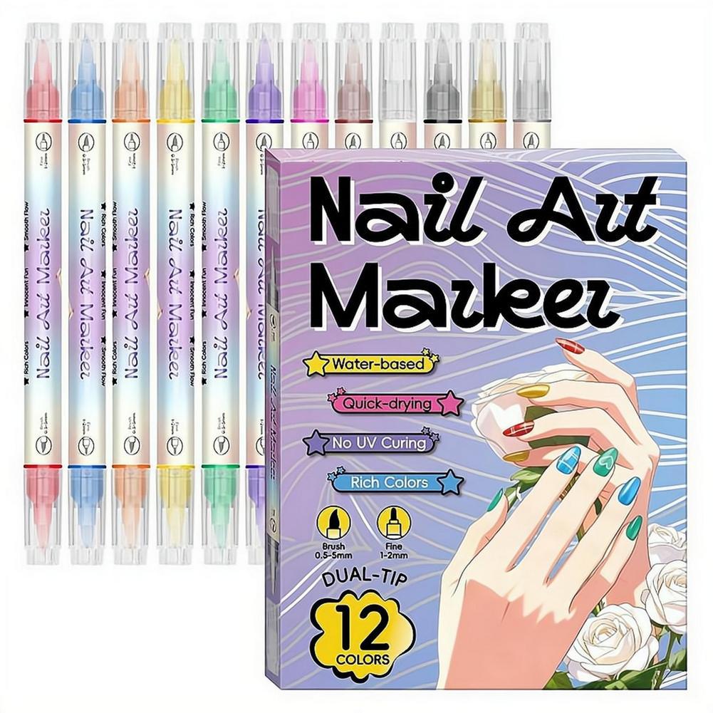 12/24 Colors Dual Tip Nail Art - Copic Marker Sketch recension och pris