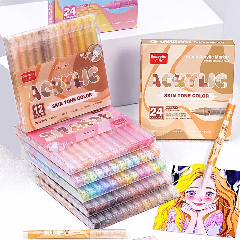 GuangNa 72 Colors Soft Brush A - Copic Marker Sketch recension och pris