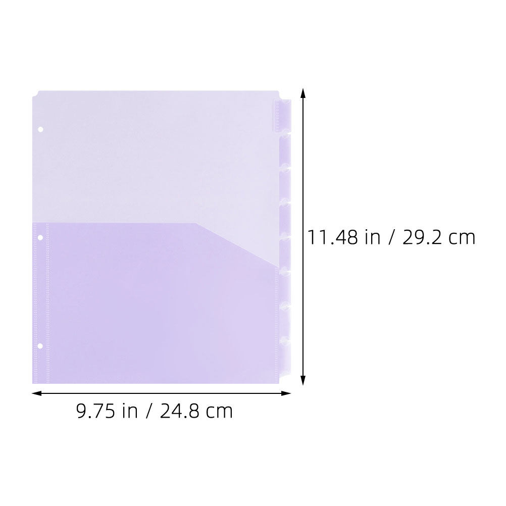 2Sets PP Plastic A4 Binder Div - Tab Divider A4 recension och pris