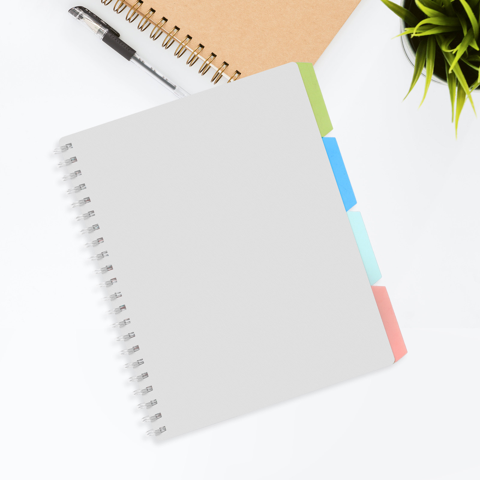 4Sets Sturdy Plastic Notepad D - Tab Divider A4 recension och pris