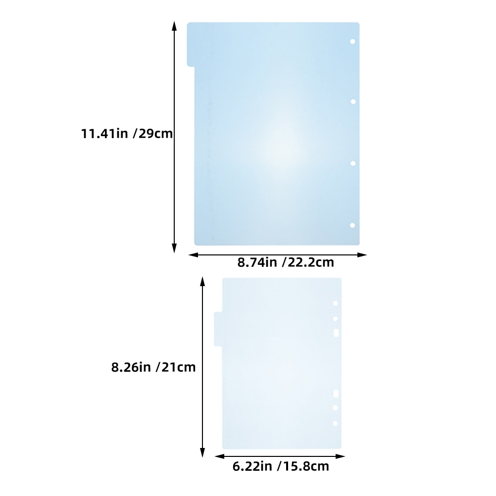 1Set Binder Dividers Plastic P - Tab Divider A4 recension och pris